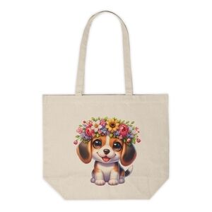 Beagle Custom Canvas Tote Bag